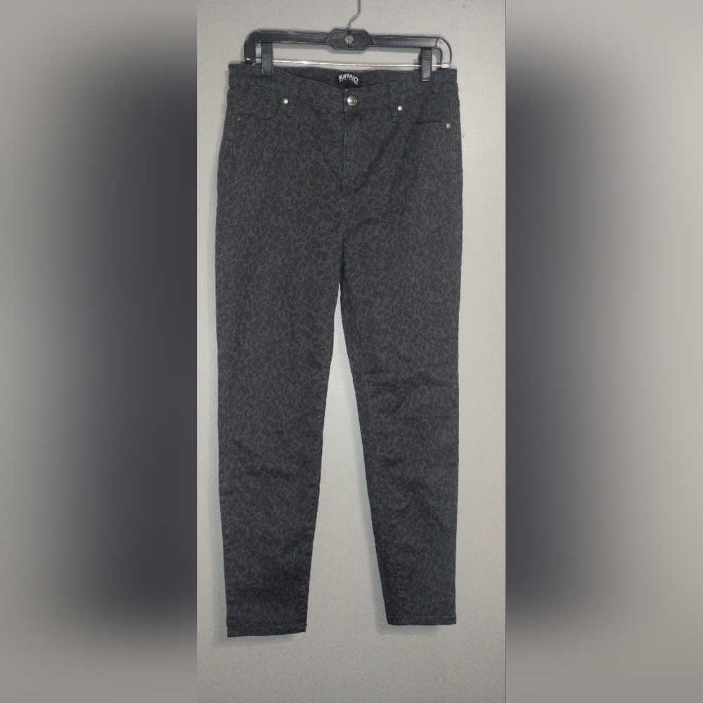 Gray Patterned Women's Jeans Size (10)